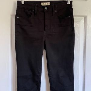 Madewell Women’s Black High-waisted Skinny Black Denim Jeans - Size 27